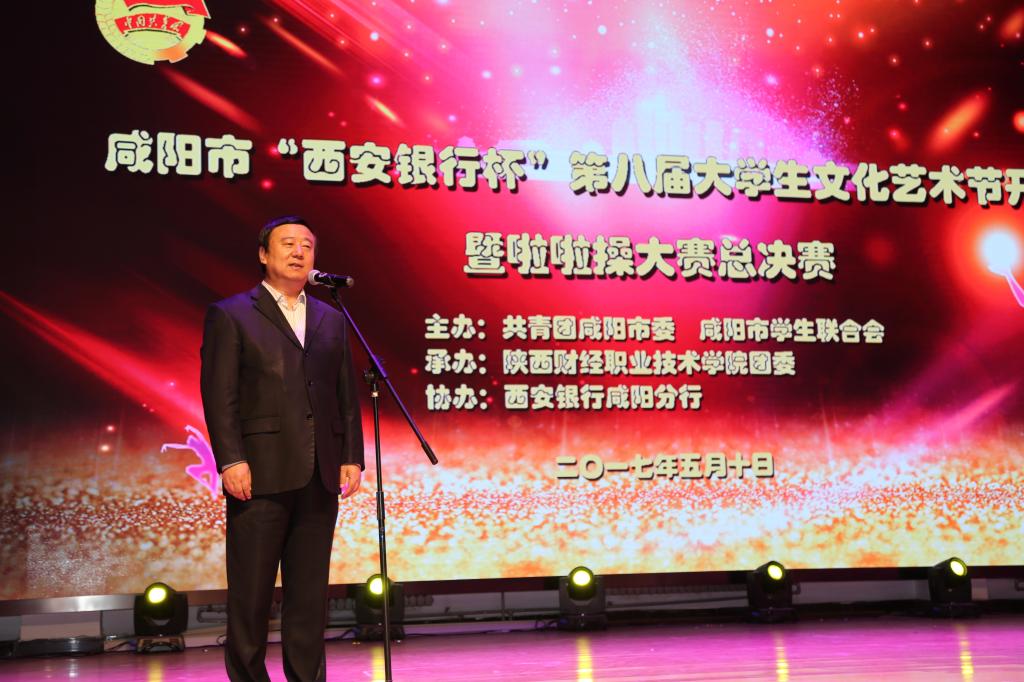 咸阳市委常委、宣传部部长马俊民宣布艺术节开幕