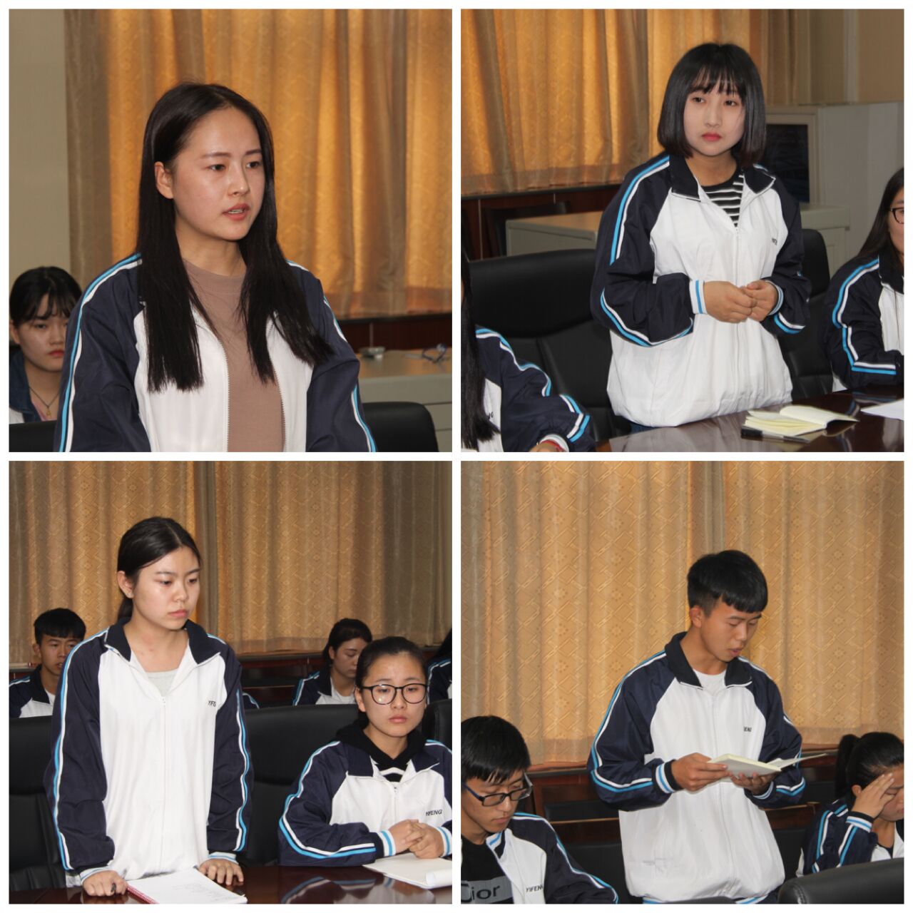 学生代表踊跃发言
